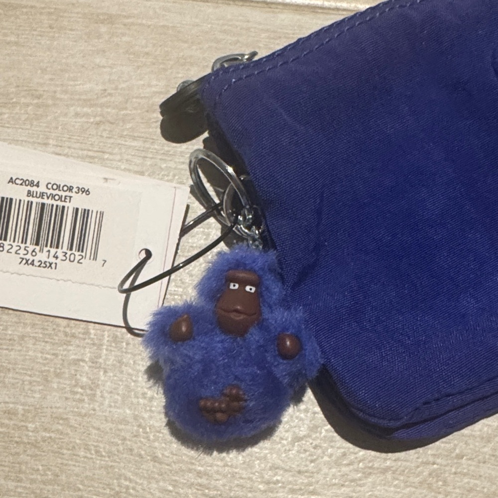 Kipling Blueviolet Pouch with Monkey Keychain - Picture 4 of 4